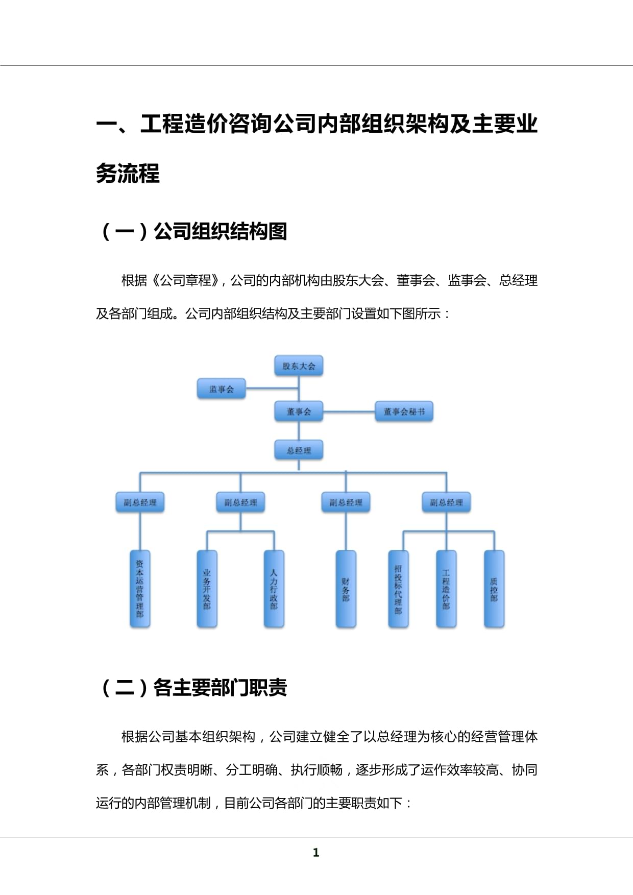 2019年工程造價(jià)咨詢(xún)公司組織結(jié)構(gòu)、部門(mén)職能、業(yè)務(wù)流程、商業(yè)模式、行業(yè)現(xiàn)狀研究